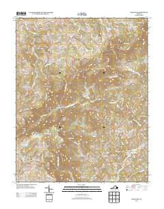 Woolwine Virginia Historical topographic map, 1:24000 scale, 7.5 X 7.5 Minute, Year 2013