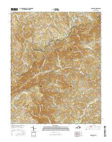 Woolwine Virginia Current topographic map, 1:24000 scale, 7.5 X 7.5 Minute, Year 2016