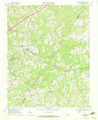 Wylliesburg Virginia Historical topographic map, 1:24000 scale, 7.5 X 7.5 Minute, Year 1968