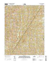 Wylliesburg Virginia Current topographic map, 1:24000 scale, 7.5 X 7.5 Minute, Year 2016