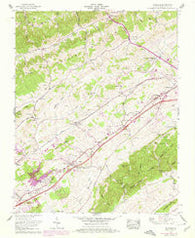 Wyndale Virginia Historical topographic map, 1:24000 scale, 7.5 X 7.5 Minute, Year 1960