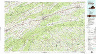 Wytheville Virginia Historical topographic map, 1:100000 scale, 30 X 60 Minute, Year 1982