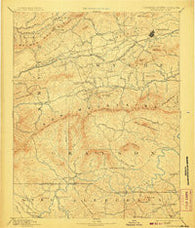 Wytheville Virginia Historical topographic map, 1:125000 scale, 30 X 30 Minute, Year 1892