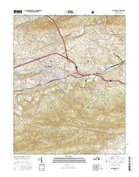 Wytheville Virginia Current topographic map, 1:24000 scale, 7.5 X 7.5 Minute, Year 2016
