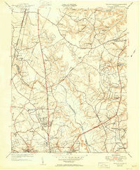 Yellow Tavern Virginia Historical topographic map, 1:24000 scale, 7.5 X 7.5 Minute, Year 1951
