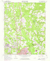 Yellow Tavern Virginia Historical topographic map, 1:24000 scale, 7.5 X 7.5 Minute, Year 1963