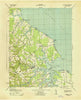 Yeocomico Virginia Historical topographic map, 1:31680 scale, 7.5 X 7.5 Minute, Year 1943