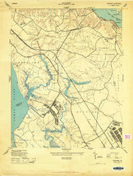 Yorktown Virginia Historical topographic map, 1:24000 scale, 7.5 X 7.5 Minute, Year 1944