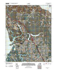 Yorktown Virginia Historical topographic map, 1:24000 scale, 7.5 X 7.5 Minute, Year 2010