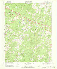 Zion Crossroads Virginia Historical topographic map, 1:24000 scale, 7.5 X 7.5 Minute, Year 1970