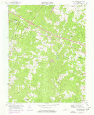 Zion Crossroads Virginia Historical topographic map, 1:24000 scale, 7.5 X 7.5 Minute, Year 1970