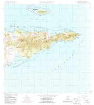 East Point Virgin Islands Historical topographic map, 1:24000 scale, 7.5 X 7.5 Minute, Year 1958