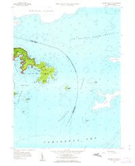 Eastern St. John Virgin Islands Historical topographic map, 1:24000 scale, 7.5 X 7.5 Minute, Year 1958