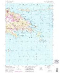 Eastern St. Thomas Virgin Islands Historical topographic map, 1:24000 scale, 7.5 X 7.5 Minute, Year 1954