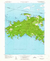 Western St. John Virgin Islands Historical topographic map, 1:24000 scale, 7.5 X 7.5 Minute, Year 1958