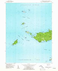 Western St. Thomas Virgin Islands Historical topographic map, 1:24000 scale, 7.5 X 7.5 Minute, Year 1955