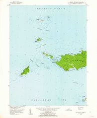 Western St. Thomas Virgin Islands Historical topographic map, 1:24000 scale, 7.5 X 7.5 Minute, Year 1955
