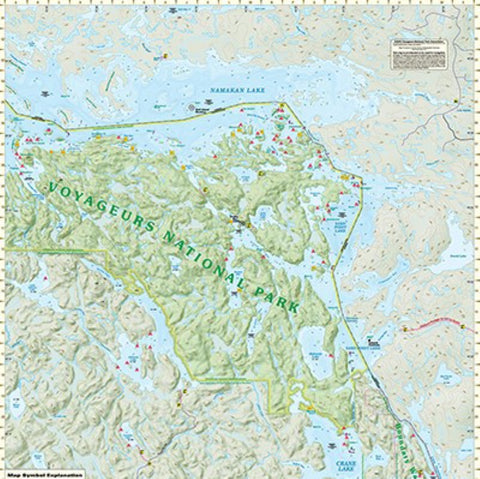 Buy map VOYAGEURS NATIONAL PARK EAST