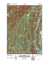 Albany Vermont Historical topographic map, 1:24000 scale, 7.5 X 7.5 Minute, Year 2012