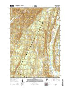 Albany Vermont Current topographic map, 1:24000 scale, 7.5 X 7.5 Minute, Year 2015