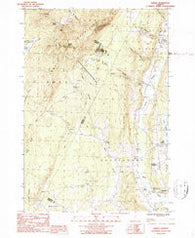 Albany Vermont Historical topographic map, 1:24000 scale, 7.5 X 7.5 Minute, Year 1986