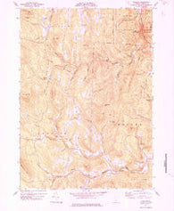 Andover Vermont Historical topographic map, 1:24000 scale, 7.5 X 7.5 Minute, Year 1971