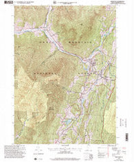Arlington Vermont Historical topographic map, 1:24000 scale, 7.5 X 7.5 Minute, Year 1997