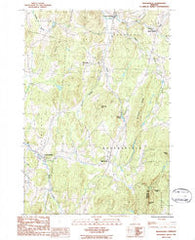 Bakersfield Vermont Historical topographic map, 1:24000 scale, 7.5 X 7.5 Minute, Year 1986