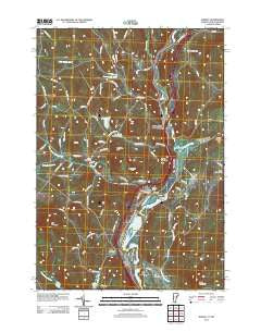 Barnet Vermont Historical topographic map, 1:24000 scale, 7.5 X 7.5 Minute, Year 2012