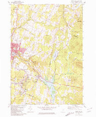 Barre East Vermont Historical topographic map, 1:24000 scale, 7.5 X 7.5 Minute, Year 1981