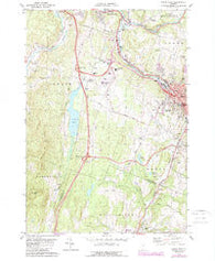 Barre West Vermont Historical topographic map, 1:24000 scale, 7.5 X 7.5 Minute, Year 1978