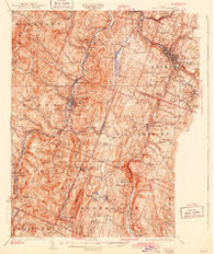 Barre Vermont Historical topographic map, 1:62500 scale, 15 X 15 Minute, Year 1924