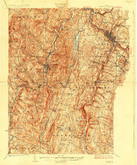 Barre Vermont Historical topographic map, 1:62500 scale, 15 X 15 Minute, Year 1924