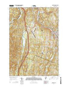 Barre West Vermont Current topographic map, 1:24000 scale, 7.5 X 7.5 Minute, Year 2015