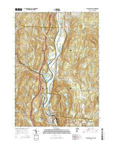 Bellows Falls Vermont Current topographic map, 1:24000 scale, 7.5 X 7.5 Minute, Year 2015