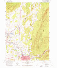 Bennington Vermont Historical topographic map, 1:24000 scale, 7.5 X 7.5 Minute, Year 1954