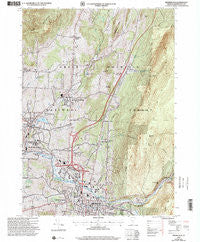 Bennington Vermont Historical topographic map, 1:24000 scale, 7.5 X 7.5 Minute, Year 1997