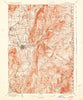 Bennington Vermont Historical topographic map, 1:62500 scale, 15 X 15 Minute, Year 1898