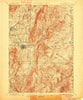 Bennington Vermont Historical topographic map, 1:62500 scale, 15 X 15 Minute, Year 1898