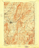 Bennington Vermont Historical topographic map, 1:62500 scale, 15 X 15 Minute, Year 1898