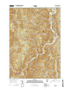 Bethel Vermont Current topographic map, 1:24000 scale, 7.5 X 7.5 Minute, Year 2015