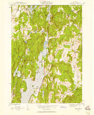 Bomoseen Vermont Historical topographic map, 1:24000 scale, 7.5 X 7.5 Minute, Year 1944
