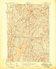 Bomoseen Vermont Historical topographic map, 1:31680 scale, 7.5 X 7.5 Minute, Year 1944