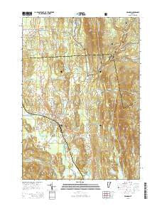 Brandon Vermont Current topographic map, 1:24000 scale, 7.5 X 7.5 Minute, Year 2015