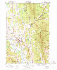 Brandon Vermont Historical topographic map, 1:24000 scale, 7.5 X 7.5 Minute, Year 1946