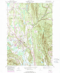 Brandon Vermont Historical topographic map, 1:24000 scale, 7.5 X 7.5 Minute, Year 1946