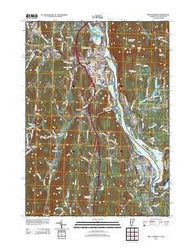 Brattleboro Vermont Historical topographic map, 1:24000 scale, 7.5 X 7.5 Minute, Year 2012