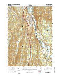 Brattleboro Vermont Current topographic map, 1:24000 scale, 7.5 X 7.5 Minute, Year 2015
