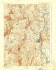 Brattleboro Vermont Historical topographic map, 1:62500 scale, 15 X 15 Minute, Year 1893