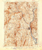 Brattleboro Vermont Historical topographic map, 1:62500 scale, 15 X 15 Minute, Year 1935